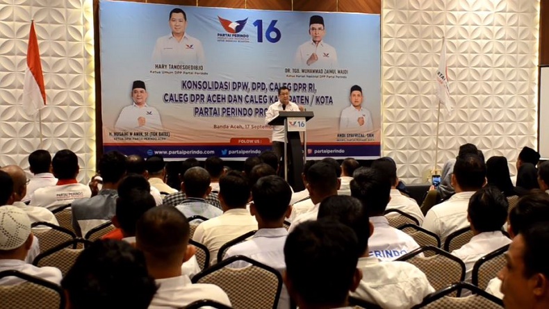 HT Pimpin Konsolidasi di Aceh, Bahas Strategi Pemenangan dan Bakar Semangat Kader