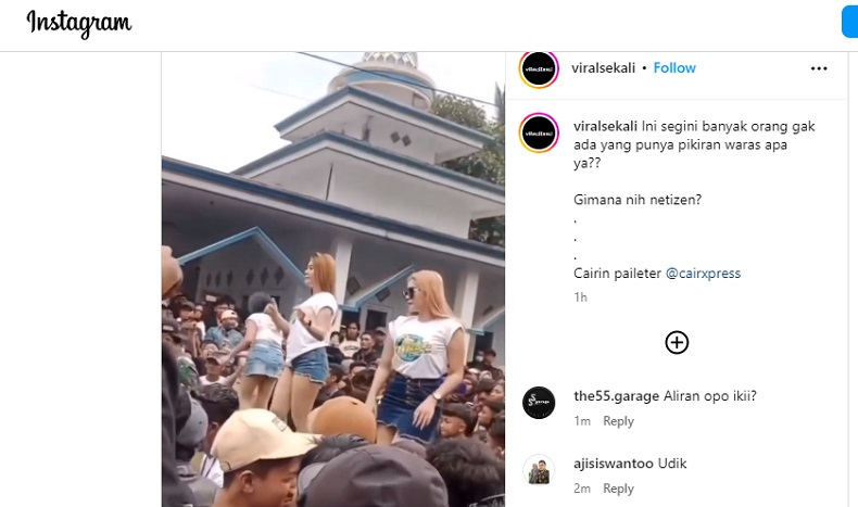 Viral 3 Perempuan Seksi Joget Pargoy di Samping Masjid, Netizen: Astaghfirullah 