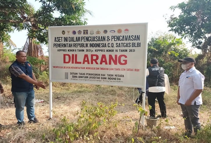 Satgas BLBI Sita Aset Obligor di Lampung Senilai Rp149 Miliar