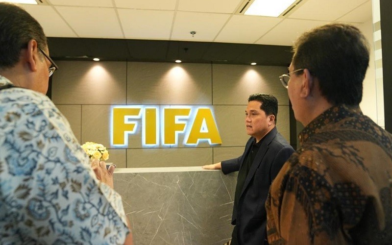 Sambangi Kantor FIFA di Jakarta, Erick Thohir Bahas Apa Saja?