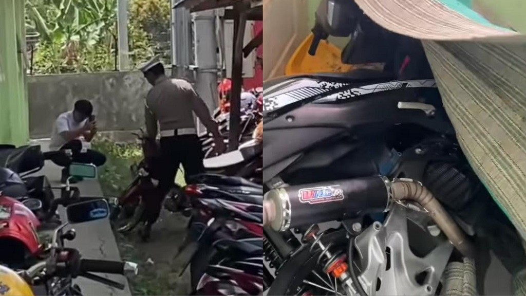 Viral Razia Polisi di Sekolah, Murid Ini Sembunyikan Motor di Kelas