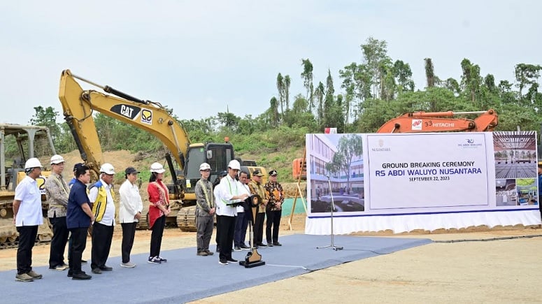 Presiden Jokowi Groundbreaking Rumah Sakit Pertama Di IKN