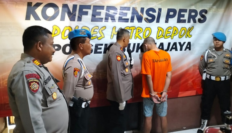 Pria di Depok Curi Motor saat Korban Tertidur di Pinggir Jalan