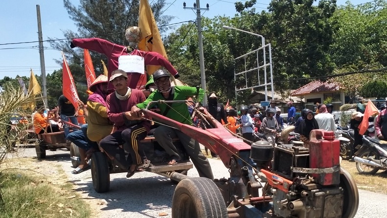 Ratusan Petani di Indramayu Turun ke Jalan, Tuntut Reforma Agraria