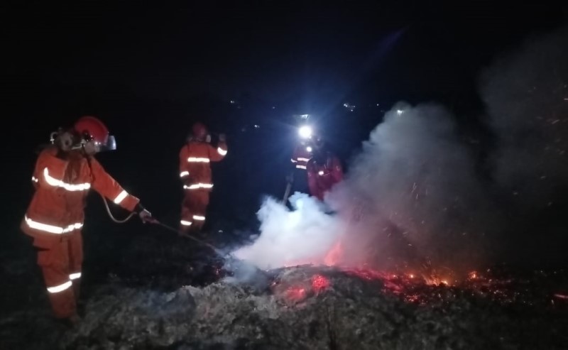Kebakaran Landa Lahan Kosong 7 Hektare di Cileungsi Bogor gegara Warga Bakar Sampah