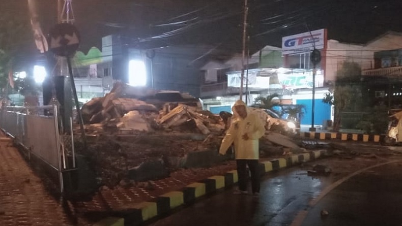 Tugu Harmoni di Jayapura Hancur Tertabrak Truk, Ini Penampakannya