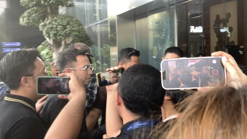 Raffi Ahmad Tiba di Gedung KPK, Bakal Isi Podcast Stranas PK