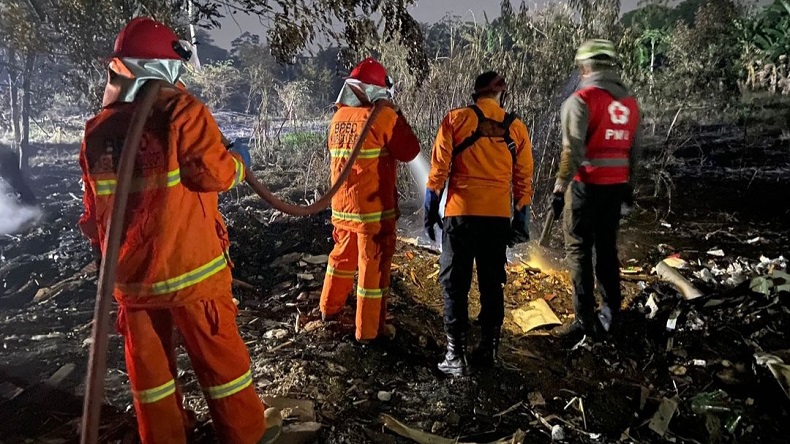 Pemulung Bakar Sampah, Lahan 600 Meter di Gunung Putri Bogor Terbakar