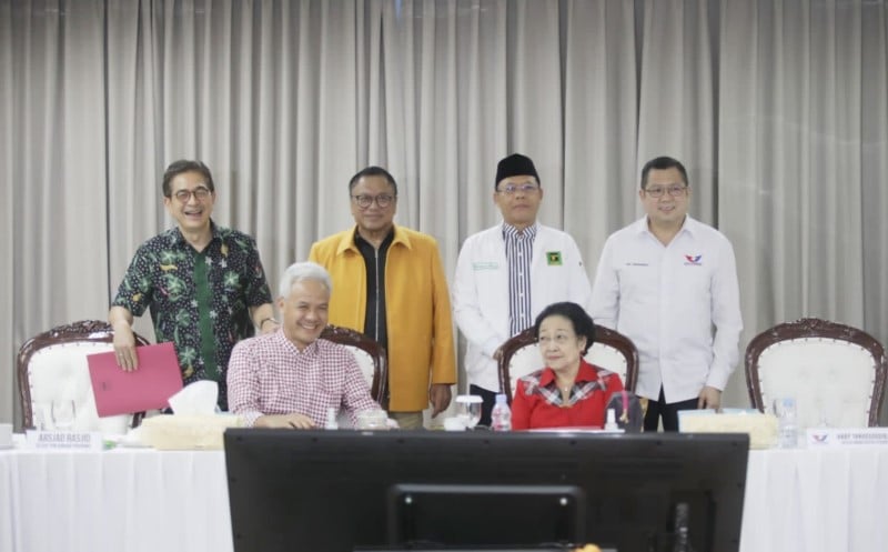 Empat Ketum Parpol Gelar Rapat TPN Ganjar Pranowo, Partai Perindo: Kompak dan Solid