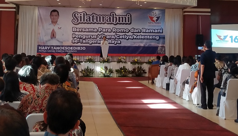 Bertemu Romo-Romani di Tangerang, HT Ungkap 2 Tantangan Indonesia di Masa Depan