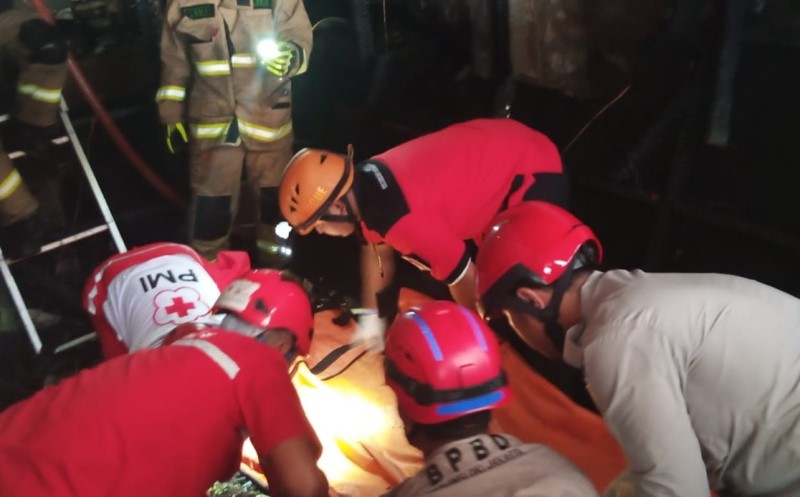 Kebakaran Bangunan Semipermanen di Gambir, 2 Perempuan Tewas