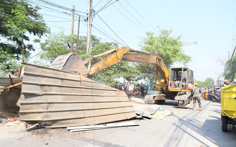 Bongkar Puluhan Bangunan Liar di Jalan Kalimalang, Satpol PP Bekasi: Sudah 3 Kali Ditegur