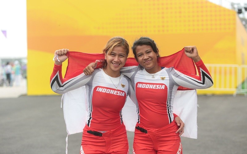 Atlet Sepeda BMX Putri Indonesia Raih Emas di Asian Games 2022, Partai Perindo: Jadi Penyemangat Atlet Lain!