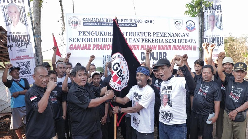 Buruh Tani dan Pekerja Seni di Subang Bertekad Menangkan Ganjar Pranowo