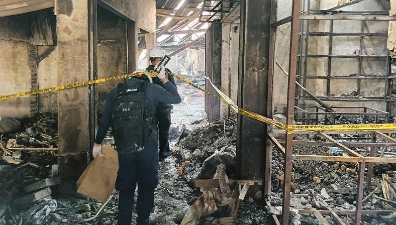 Puslabfor Olah TKP Kebakaran Pasar Leuwiliang Bogor, 3 Saksi Diperiksa