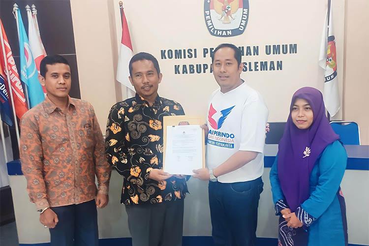 Partai Perindo Sleman Serahkan Perbaikan Daftar Caleg Tetap