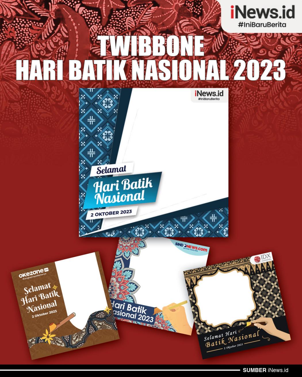 Infografis Twibbone Hari Batik Nasional 2023