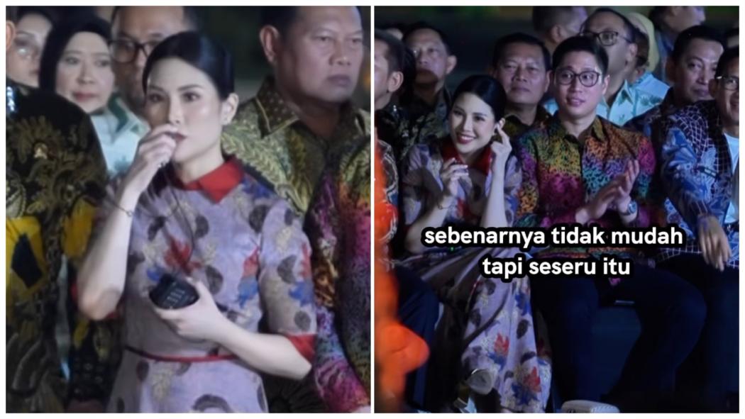 Salut! Angela Tanoesoedibjo Bekerja dari Hati, Nikmati Acara Istana Berbatik sambil Tetap Koordinasi