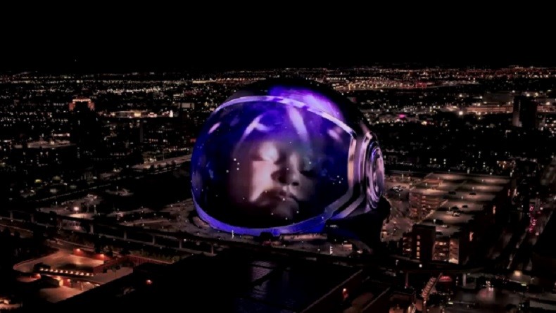 Megahnya Venue Konser U2 di Las Vegas Sphere, Dihiasi Lebih dari Sejuta LED