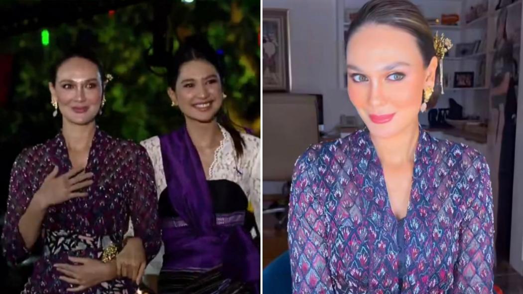 5 Potret Cantik Luna Maya Melenggang di Istana Berbatik, Pakai Busana Adat Bali 