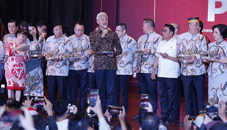 Pengurus PSMTI Antusias Sambut Ganjar saat Hadiri HUT ke-25: Selamat Datang Capres Tercinta Kita