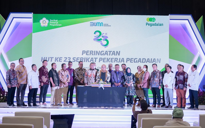 Rayakan HUT ke-23, Serikat Pekerja Pegadaian Gelar Tasyakuran