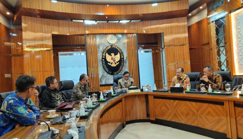 Jelang Sarasehan Nasional 25 Tahun IJTI, Pengurus Pusat Sampaikan Gagasan Jurnalisme Positif ke Menko Polhukam