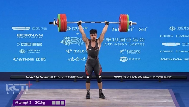 Pecahkan Rekor Dunia, Rahmat Erwin Abdullah Raih Emas Ke-5 Indonesia di Asian Games 2022 