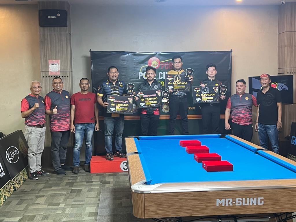 Hasil POBSI Pool Circuit 2023 Seri V: Ismail Kadir Juara usai Kalahkan Sesama Atlet Nasional Andri