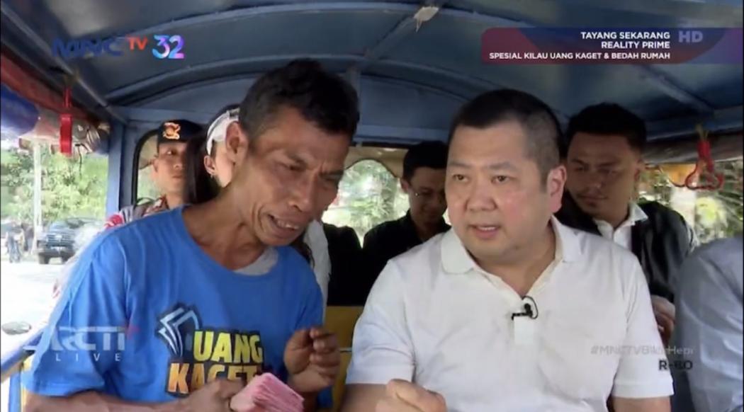 Bantu Usaha, Sarkani Dapat Kejutan Gerobak Perindo dari Hary Tanoesoedibjo 