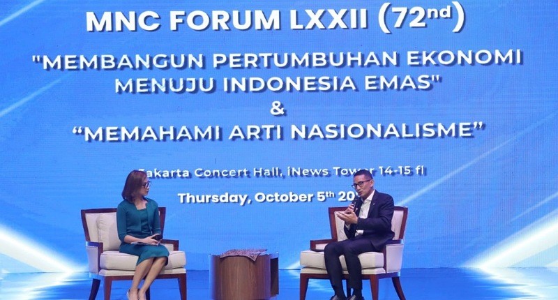 Sandiaga Uno Sebut 2 Provinsi di Indonesia Punya Pertumbuhan Ekonomi Fenomenal