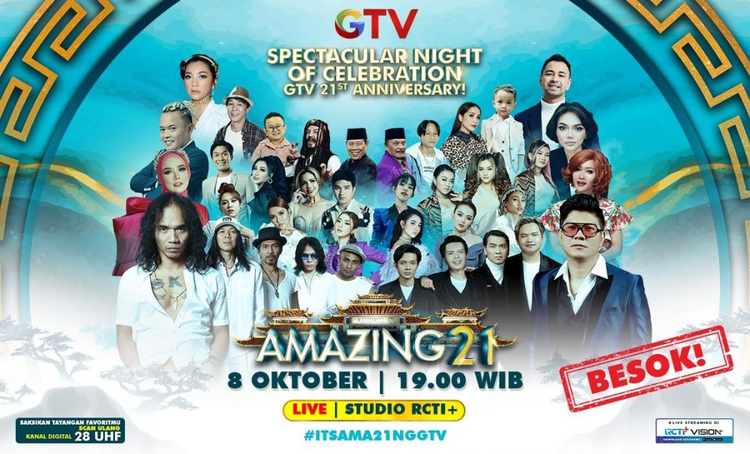 Raffi Ahmad, Kangen Band hingga Slank Siap Meriahkan Malam Puncak Amazing 21 Besok!