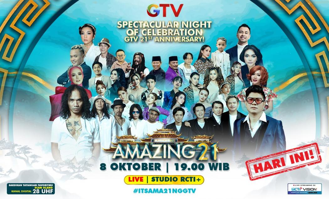 Malam Ini! Deretan Musisi dan Selebriti Paling Amazing Siap Guncang Malam Puncak Amazing 21!