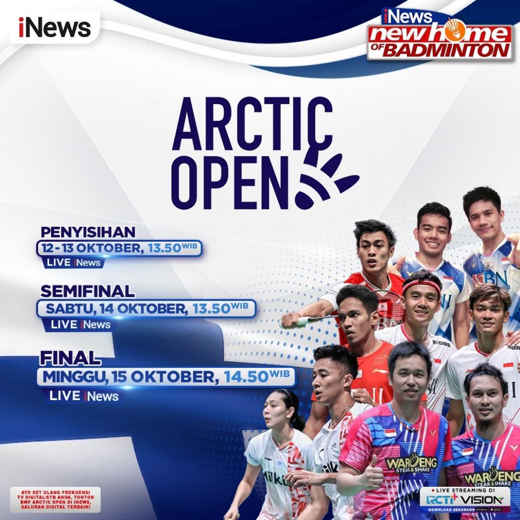 Pebulu Tangkis Terbaik Indonesia Siap Tampil di Arctic Open 2023, Live di iNews New Home of Badminton