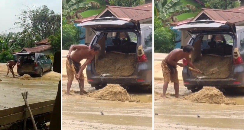 Viral Pria Ini Gunakan Mobil Avanza untuk Angkut Pasir, Netizen Nangis: Kenapa Enggak Pakai Pikap