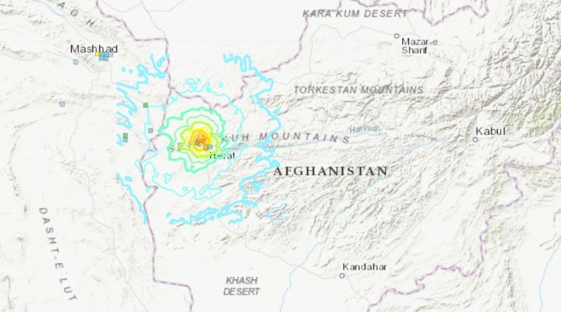 Afghanistan Diguncang Gempa Kuat Lagi, Magnitudo 6,3 Kedalaman 10 Km
