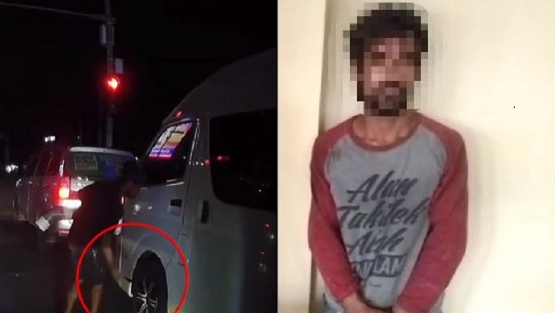 Pengamen di Medan yang Viral Tusuk Ban Mobil Ditangkap, Ngaku Kesal Tak Diberi Uang