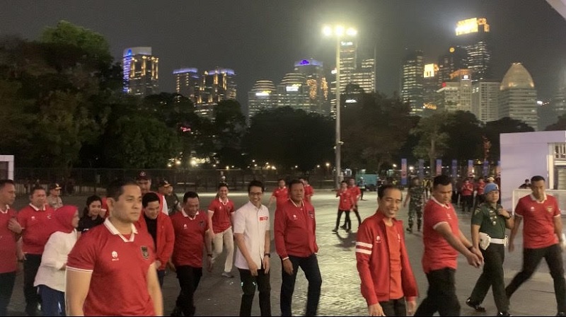 Presiden Jokowi Hadir di SUGBK Saksikan Duel Timnas Indonesia Vs Brunei Darussalam