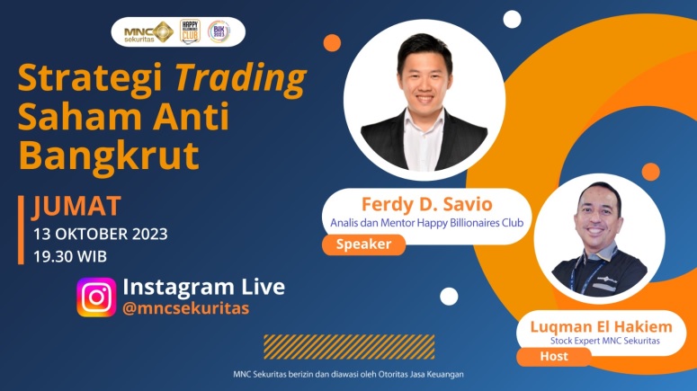 Belajar Strategi Trading Saham Anti Bangkrut di Instagram Live MNC Sekuritas