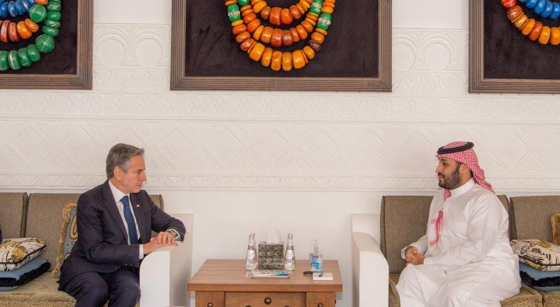 Bertemu Menlu AS, Pangeran MBS Tegaskan Pemblokadean Gaza Harus Dihentikan