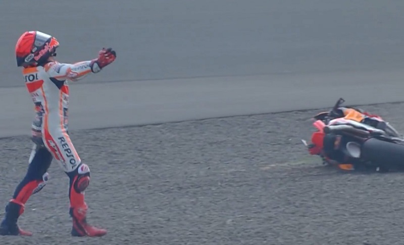Misteri Jatuhnya Marc Marquez di Tikungan 13 Sirkuit Mandalika, Begini Kisahnya