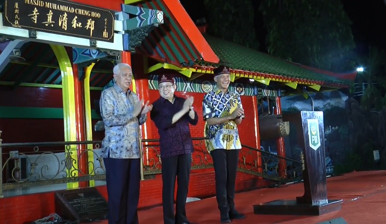 Hary Tanoesoedibjo dan Ganjar Pranowo Hadiri Milad ke-21 Masjid Muhammad Cheng Hoo