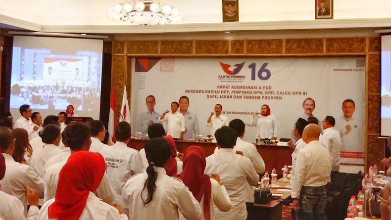 Gelar Rakor Caleg di Bandung, Partai Perindo Tekankan Pentingnya Saksi Pemilu