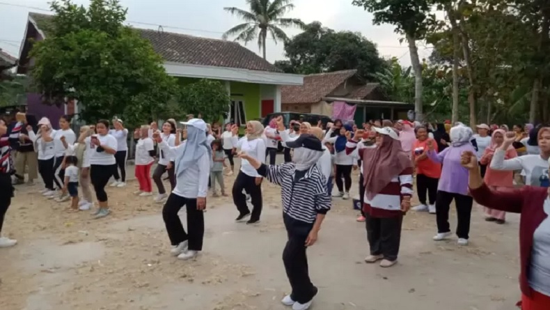 Dyah Anita Prihapsari Ajak Warga Tangerang Senam Bersama, Sosialisasi Program Partai Perindo