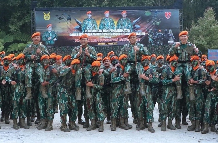 Top! Tiga Jenderal Bintang 3 TNI AU Jadi Warga Kehormatan Pasukan Elite Kopasgat