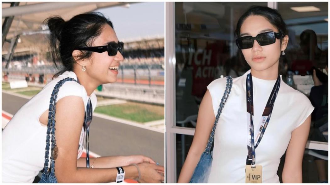 Tenteng Tas Ratusan Juta, Gaya Azizah Salsha Hadiri MotoGP Mandalika Jadi Sorotan