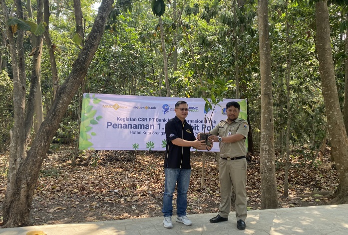 Peduli Lingkungan, MNC Bank (BABP) Tanam 1.000 Bibit Pohon di Hutan Kota Srengseng
