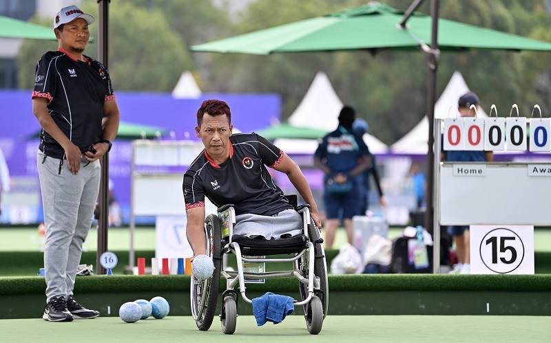 Tim Lawn-Bowls Indonesia Maksimalkan Persiapan dengan Latihan di Venue Asian Para Games 2022