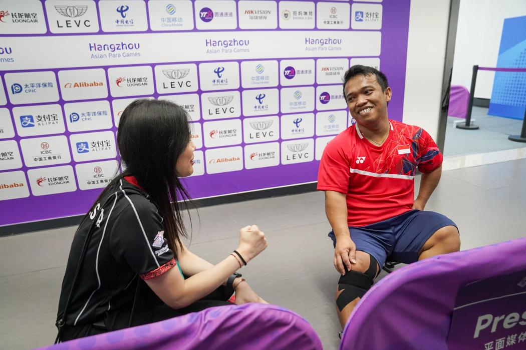 CdM Indonesia Angela Tanoesoedibjo Kagum Lihat Perjuangan Atlet Para Bulu Tangkis Subhan: Saya Sampai Teriak-Teriak