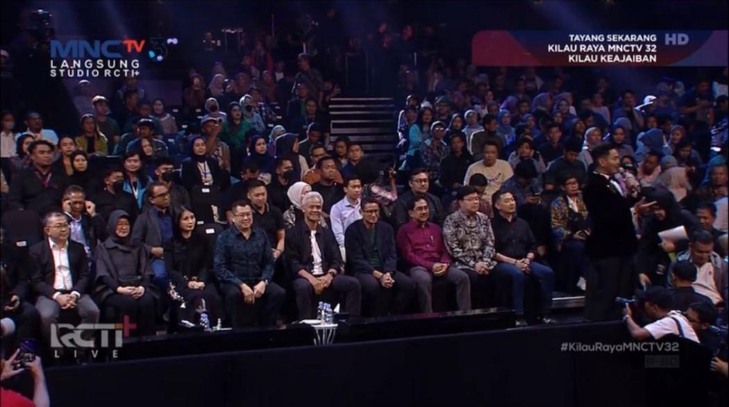 Ganjar Pranowo Bikin Heboh Malam Puncak Kilau Raya MNCTV 32, Penonton Antusias